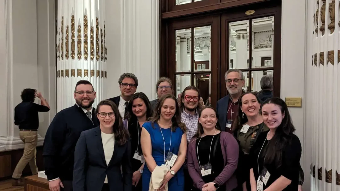 Feature image Members of the Department of Greek and Roman Studies attend the banquet celebration at the 2024 CAC conference.