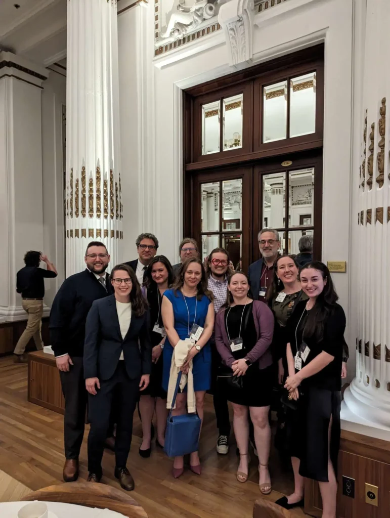 Members of the Department of Greek and Roman Studies attend the banquet celebration at the 2024 CAC conference.